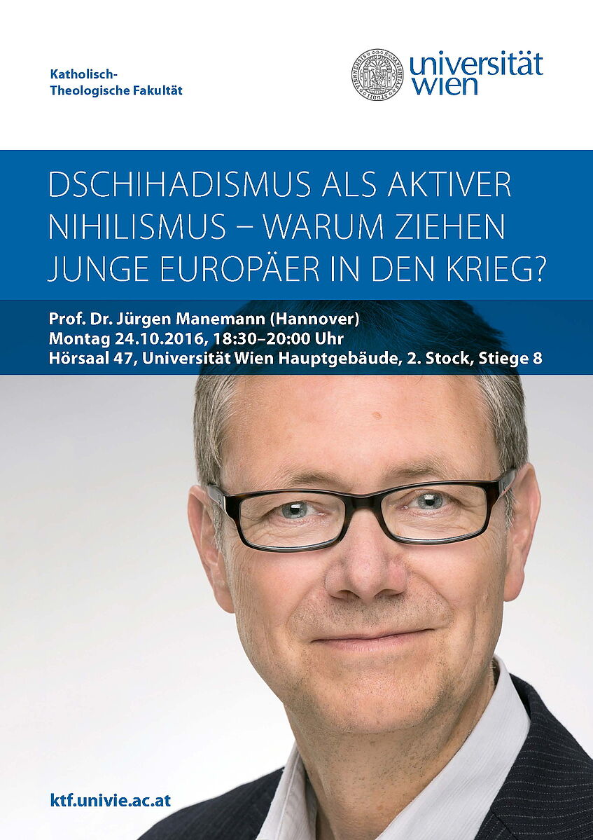 Plakat Vortrag Jürgen Manemann