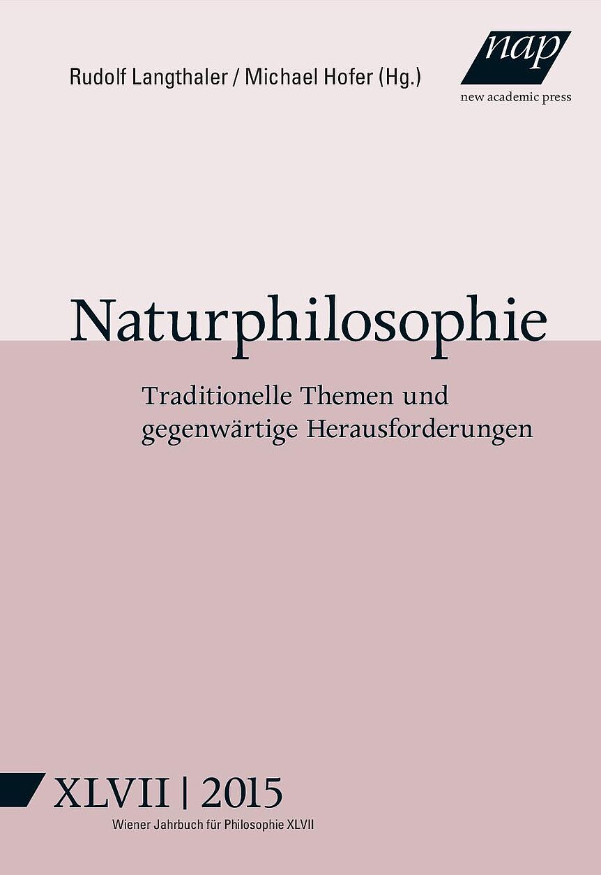 Cover Wiener Jahrbuch Philosophie Band 47 Naturphilosophie © Verlag new academic press