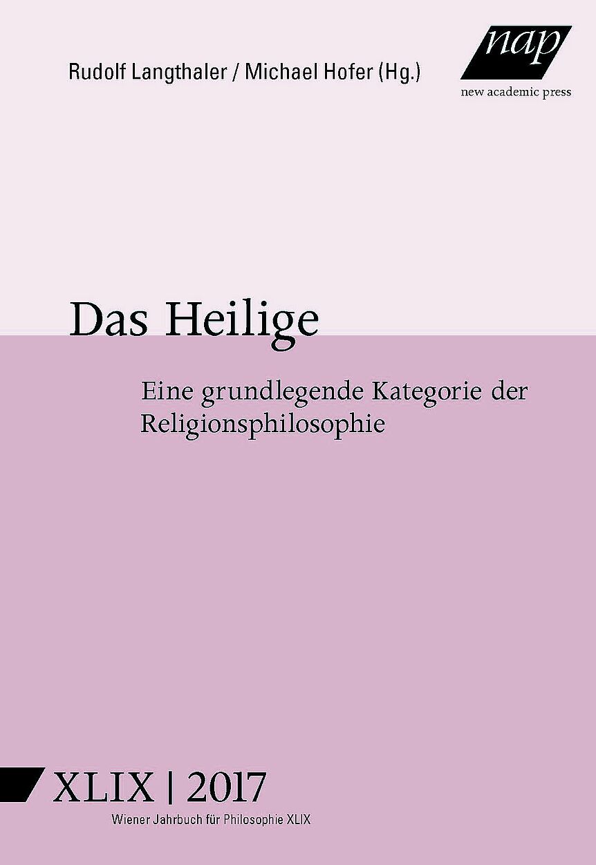 Cover Wiener Jahrbuch Philosophie Band 49 Das Heilige