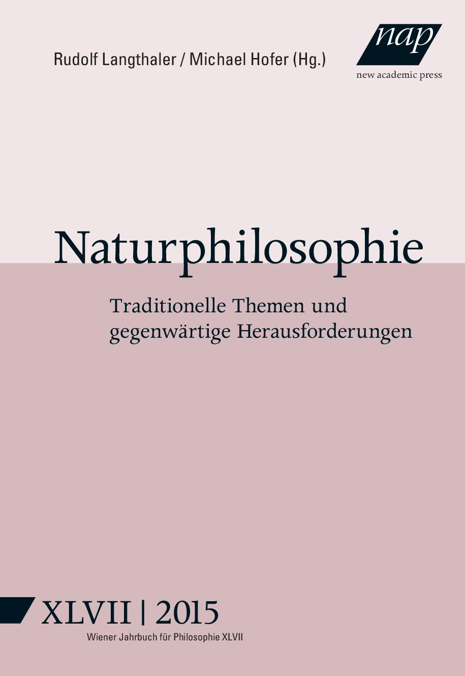 Cover Wiener Jahrbuch Philosophie Band 47 Naturphilosophie © Verlag new academic press